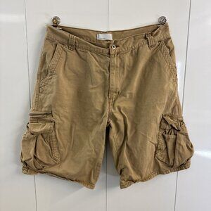 Levi's Silver Tab Men Size 36 Cargo Utility Shorts Tan Khaki Pockets Skater